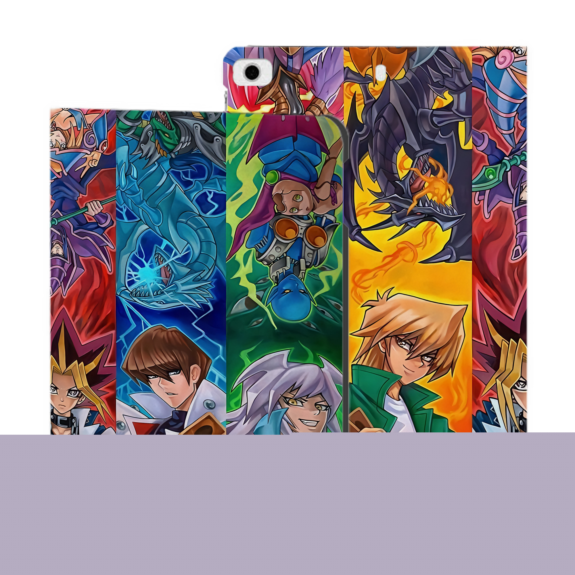 （画像用） 遊☆戯☆王 Yu-Gi-Oh! IPad ケース ブック型 PUレザー TPU 耐衝撃 軽量 薄型 ペン収納なし 全面保護 IPad 各モデル対応